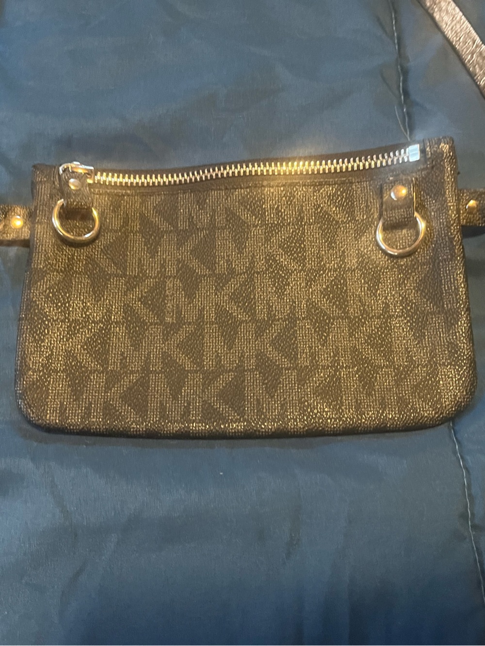 Michael Kors Black Logo belt bag with Gold Hardware - Picture 2 of 3